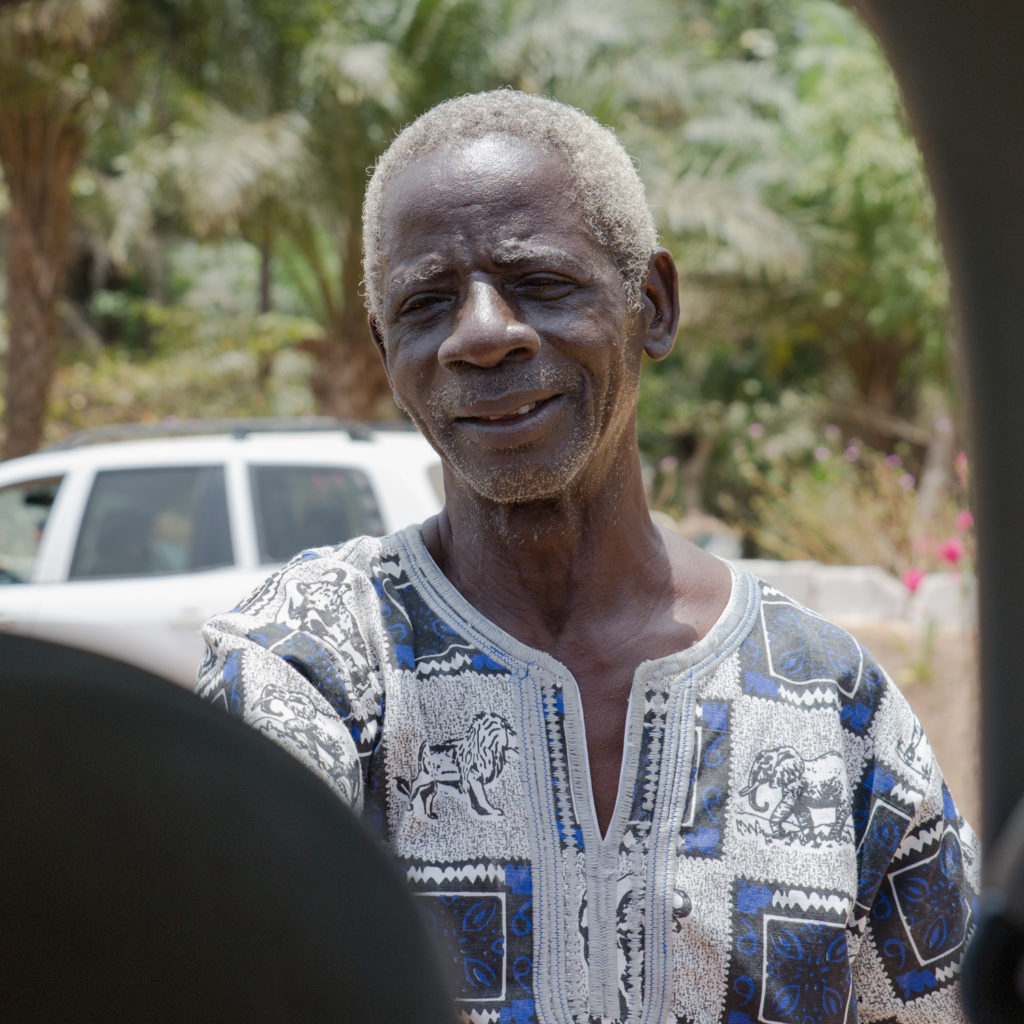 Andrew Kamara, Senior. He started the school under the mango tree.